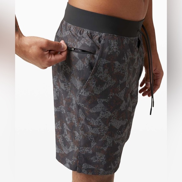 Lululemon Shorts‎ Men's Size Small Dark Grey 6" Inseam T.H.E Short Linerless - Picture 5 of 11